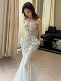 Sparkly Mermaid Sweetheart Silver Sequin Long Prom Dresses Senior Graduation Dance Evening Outfits HZ0311