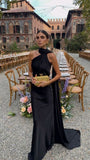 Black One Shoulder Satin Mother of the Bride/Groom Dress Evening Prom Formal Dress Formal Gowns HZ0311