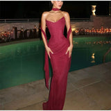 Elegant Sexy Mermaid Sweetheart Chiffon Prom Dresses Formal Summer Wedding Guest Outfit Birthday Outfits HZ0311