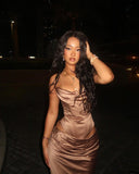Sexy Mermaid Strapless Champagne Satin Prom Dresses Long Evening Formal Gown With Pleated Party Gowns HZ0311