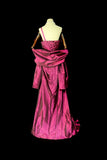 Vintage Mermaid One Shoulder 2000s Pink With Cape Senior Prom dresses High School Formal Dress HZ0311