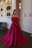 Sexy Senior Prom Dresses High Schools Inspo Mermaid Strapless Fuchsia Sequins For Women Semi Formal Grad Long Party Dress HZ0311