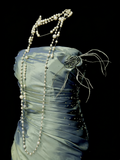 Modest Night Aesthetic Mermaid Strapless Green Satin College Formal Outfit Long Prom Graduation Dresses For Teens HZ0311