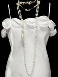 Vintage Fashion Night Aesthetic Mermaid Spaghetti Straps 80s 70s 90s White College Formal Outfit Long Prom Graduation Dresses HZ0311