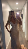 Sexy Prom Dresses Inspiration Mermaid Spaghetti Strap Champagne Semi Formal Party Dress For Teens High Schools HZ0311