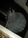 Timeless Ball Gown Strapless Silver Sequin Long Prom Dresses Inspiration Party Dress Prom Gowns HZ0311