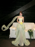 Simple A line Strapless Sage Green Shiny Satin Sage Green Prom Dress Aesthetic Long Graduation Dance Evening Outfits HZ0311
