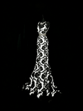 Modest Mermaid V Neck Black Floral Satin College Formal Outfit Long Prom Graduation Dresses For Teens HZ0311