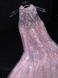 Fairytale A Line Pink Tulle Long Formal Evening Dress Formal 18th Birthday Gowns Prom Dresses HZ0311