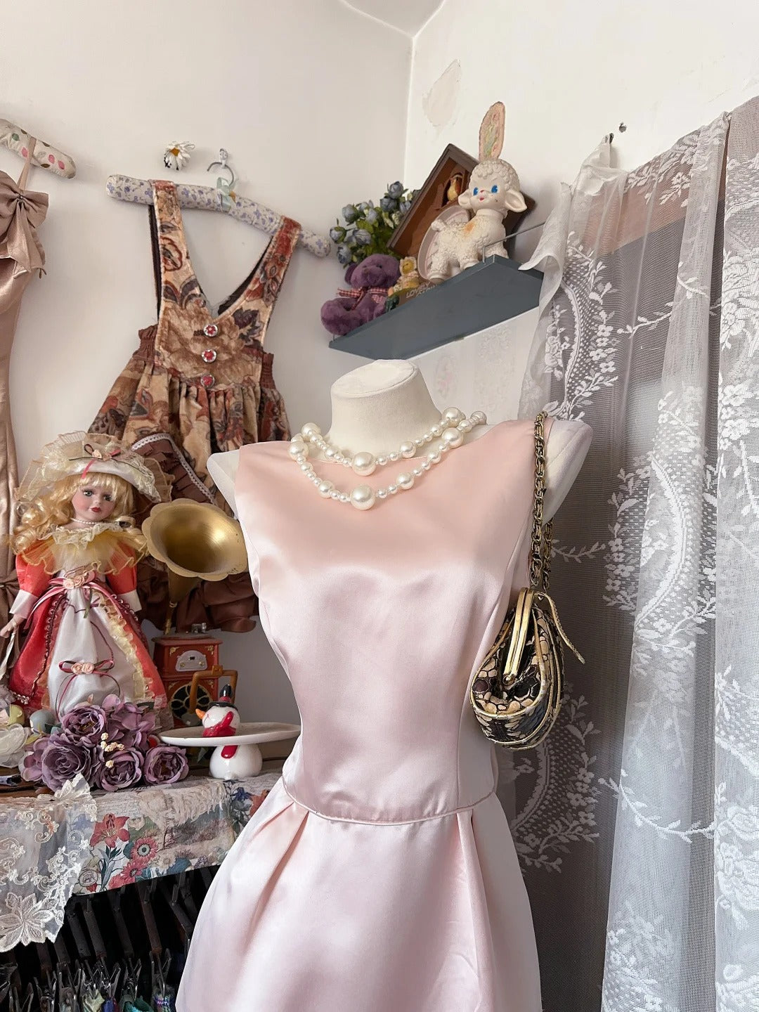 Classy Sheath Scoop Pink Satin Sleeveless Senior Prom dresses High School Long Formal Dress HZ0311