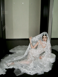 Princess Wedding Dresses Mermaid High Neck Lace Tulle Bodice Brides Dress Style For Brides Fitted Long Bridal Gowns HZ0311