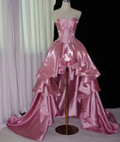 Beauty Prom Dress Sweetheart Beading Pleated Evening Dresses Birthday Party Outfits Gala Gown HZ0427