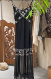 Stunning Prom Dress Black Spaghetti Straps Beading Birthday Party Outfits Evening Dresses Gala Gown HZ0427