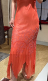 Pretty Prom Dress Chiffon Spaghetti Straps Beading Evening Dresses Gala Gown Cocktail Outfits HZ0427