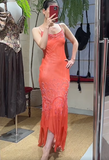 Pretty Prom Dress Chiffon Spaghetti Straps Beading Evening Dresses Gala Gown Cocktail Outfits HZ0427