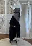 Charming Prom Dress Strapless Pleated Tulle Evening Dress Gala Gown Cocktail Outfits HZ0427