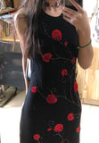 Chic Prom Dress Black Crew Neck Beading Evening Dress Gala Gown Cocktail Outfits HZ0427