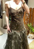New Arrival Prom Dress Spaghetti Straps Blackless Pleated Cocktail Outfits Evening Dress Gala Gown HZ0427