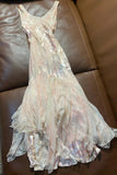 Shiny Prom Dress Crew Neck Tulle Long Cocktail Outfits Evening Dress Gala Gown HZ0427