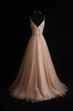 Retro A Line Spaghetti Strap Blush Pink 90s Tulle Long Prom Dresses Inspo 18th Birthday Outfits Formal Dress HZ0311