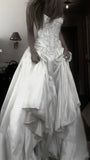Timeless A Line Lace Up Back Strapless Wedding Dresses simple Bridal Gowns long Beautiful Bridal Gown HZ0311
