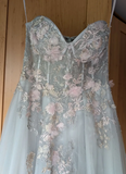 Charming Prom Dress Sweetheart Applique Long Evening Dress Party Outfits Gala Gown HZ0427