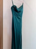 Elegant Prom Dress Spaghetti Straps Sheath Slit Mermaid Gala Gown Evening Dress Party Outfits HZ0427