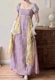 Pretty Imperial Prom Dress Square Neck Gala Gown Evening Dress Party Outfits HZ0427