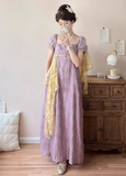Pretty Imperial Prom Dress Square Neck Gala Gown Evening Dress Party Outfits HZ0427