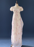 Charming Imperial Prom Dress Crew Neck Pleated Print Gala Gown Evening Dress Party Outfits HZ0427