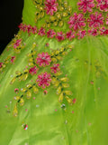 Stunning Ball Gown Green Strapless Pleated Tulle Quinceanera Dress Evening Dress 18th Prom Gown HZ0427