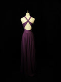 Elegant Prom Dress Crew Neck Pleated Backless Formal Gown Evening Dress Gala Dress HZ0427