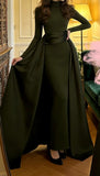 Elegant Prom Dress High Collar Gala Gown Formal Evening Dress Graduation Outfits HZ0427