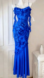 Vintage Mermaid Spaghetti Straps Black Lace Prom Dresses Formal Dress 18th Birthday Outfits Prom Gown HZ0311