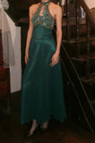 Gorgeous Prom Dress Dark Green A Line Halter Gala Gown Fomal Evening Dress Graduation Dress HZ0427