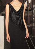 Elegant Prom Dress Black Straps Gala Gown Fomal Evening Dress Birthday Party Dress HZ0427