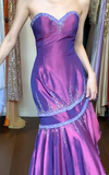 Charming Prom Dress Sweetheart Pleated Mermaid Gala Gown Fomal Evening Dress Graduation Dress HZ0427