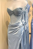Modest Mermaid Sweetheart Pink Split Prom Dresses Inspo For Teens Formal Dress Party Outfits Prom Gowns HZ0311