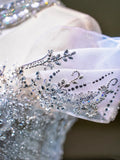 Dream Mermaid Off The Shoulder Aesthetic Sequin Blue Long Prom Dresses Inspiration Party Dress Prom Gown HZ0311