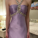 Elegant Purple Beading A-Line Long Formal Party Dress Birthday Dress HZ0427