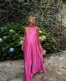 Elegant A-line V-neck Long Prom Dress Charming Evening Party Dress HZ0311