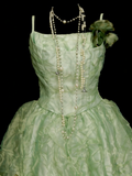 Modest Night Aesthetic Ball Gown Spaghetti Straps Mint Green College Formal Outfit Long Prom Graduation Dresses For Teens HZ0311
