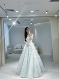 Cute Ball Gown Strapless Tulle Layered Long Prom Dresses Impress 20th Birthday Outfits Prom Gown HZ0311