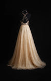 Retro A Line Spaghetti Straps Tulle Beaded Bodice 1950s Long Prom Dresses Inspo 18th Birthday Outfits Formal Dress HZ0311