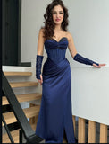 Customized Strapless Sleeveless Elegant Prom Dress Fashion Aesthetic For Teens Formal Dresses Party Outfits Prom Gown HZ0311