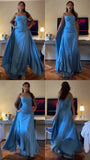 Sexy Sweetheart Sleeveless Mermaid Satin Long Prom Dresses Online HZ0311