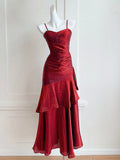 Simple Mermaid Sweetheart Burgundy Prom Dress, Burgundy Party Dress HZ0311