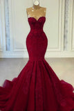 Unique Mermaid Sweetheart Pink Lace Prom Dresses Long Party Dress Birthday Outfits Prom Gown HZ0311