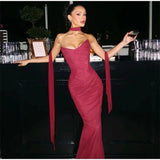 Elegant Sexy Mermaid Sweetheart Chiffon Prom Dresses Formal Summer Wedding Guest Outfit Birthday Outfits HZ0311