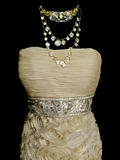 Retro Sheath Strapless Champagne Hoco Gowns Short 18th Birthday Dress Homecoming Dresses HZ0311